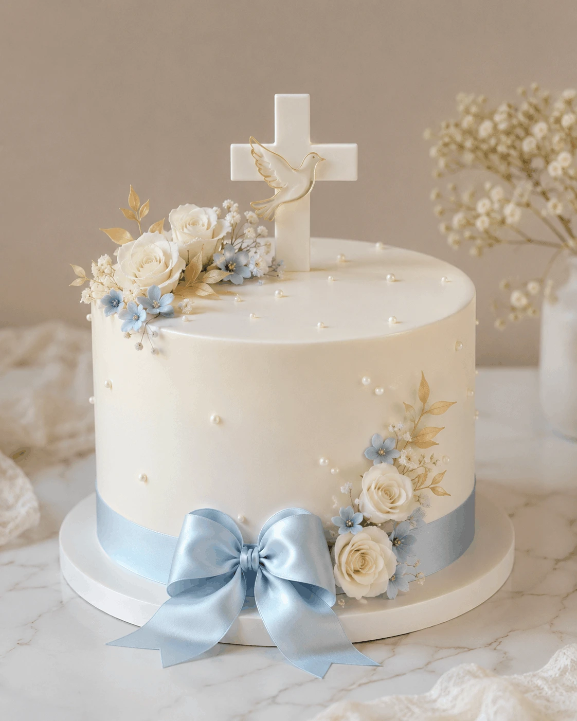 Handgemachte Tauf-Feiern Torte Baden